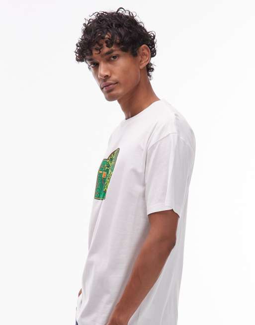 Carhartt WIP - Chip - Hvid T-shirt i løstsiddende pasform, 4 af 5