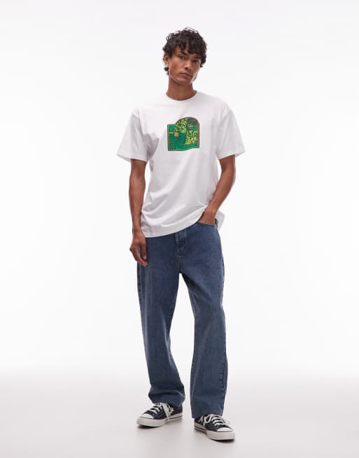 Carhartt WIP - Chip - T-shirt bianca vestibilità ampia, 2 di 5