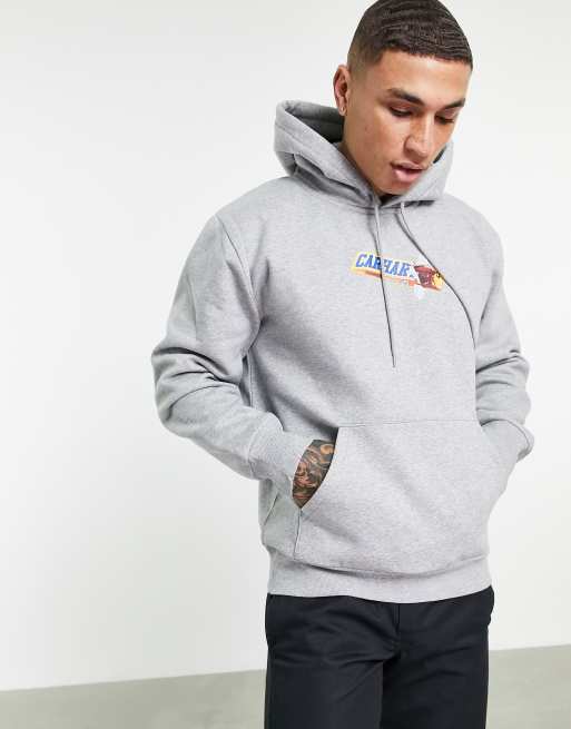 Carhartt WIP choc bar hoodie in gray