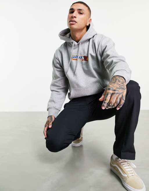 Carhartt WIP chocolate bar hoodie in grey | ASOS