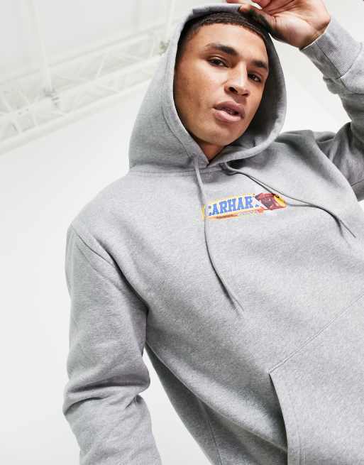 Mens grey shop carhartt hoodie