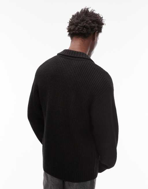 Carhartt WIP - Chore - Giacca in maglia nera, 3 di 5