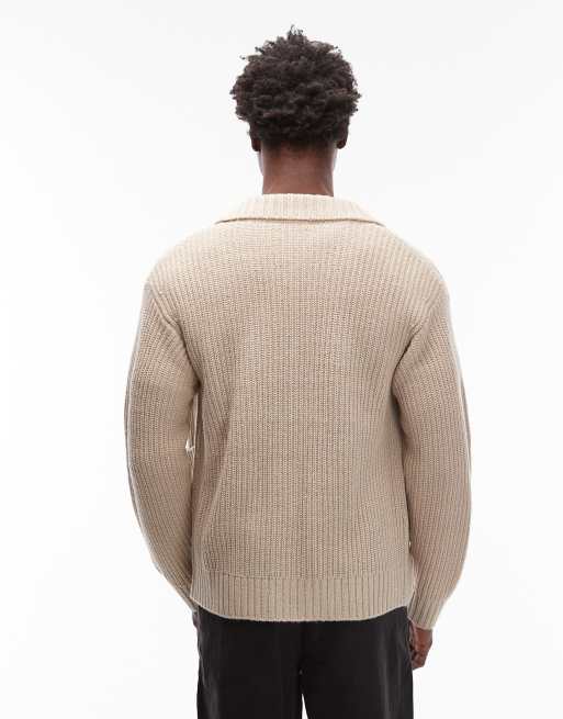 Carhartt WIP – Chore – Strickjacke in Beige, 3 von 5