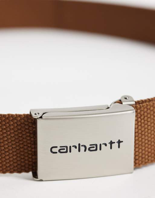 Carhartt WIP - Chrome Clip - Cinturón marrón Hamilton, 2 de 3
