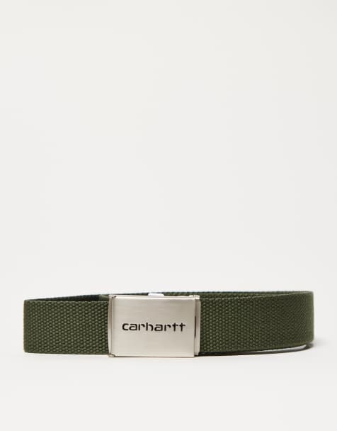 Carhartt WIP - Chrome - Kakigrønt klip-bælte - view 1