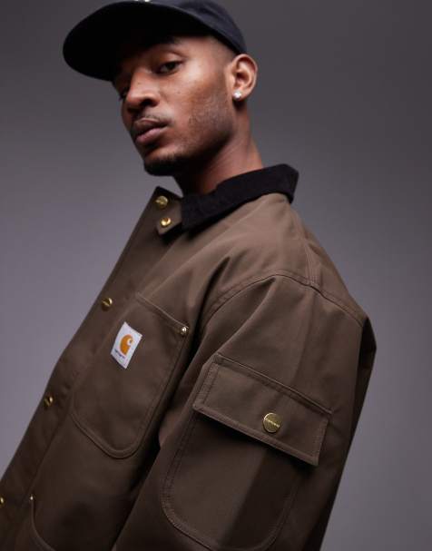 Carhartt WIP - Clapton - Brun jakke - view 1