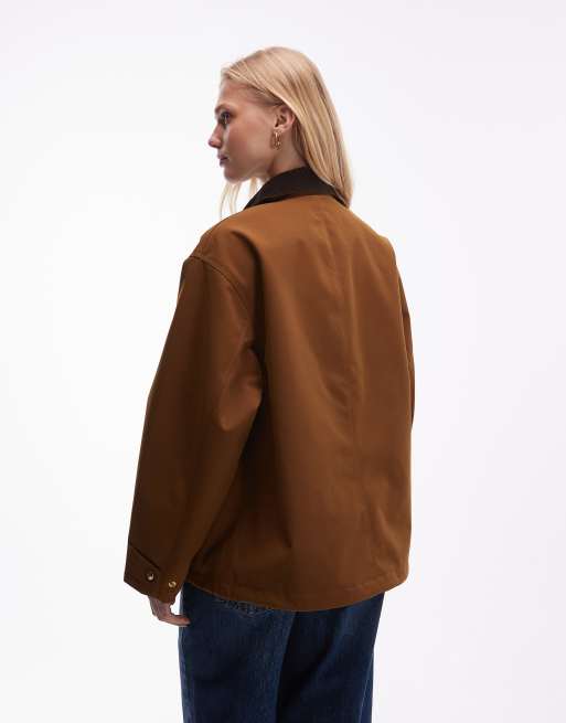 Carhartt WIP - Clark - Brun jakke, 4 af 4