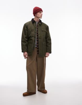 Carhartt WIP Carhartt WIP clarton parka jacket in khaki-Green