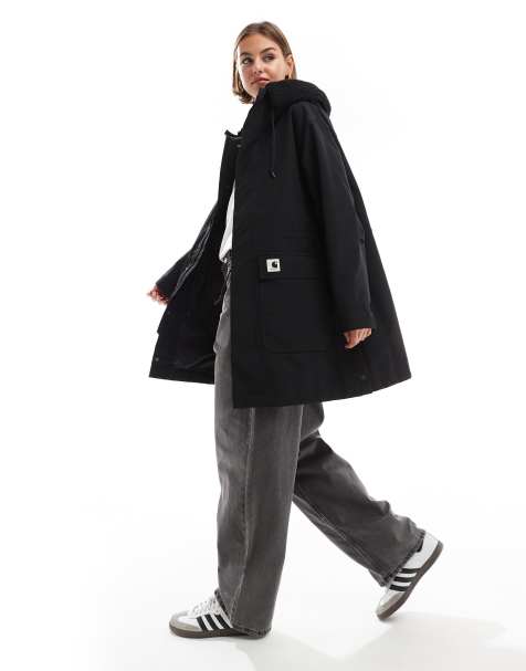 Carhartt WIP - Clarton - Sort parka-jakke - view 1