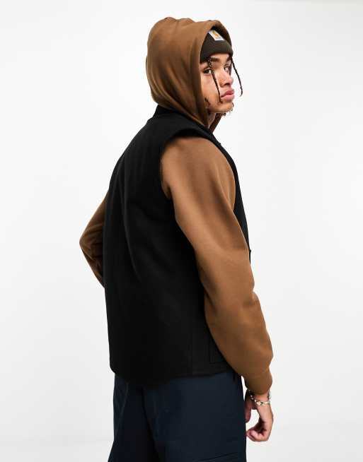 Carhartt wip black vest best sale