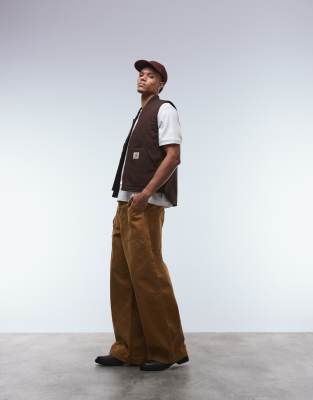 Carhartt WIP classic vest gilet in brown | ASOS