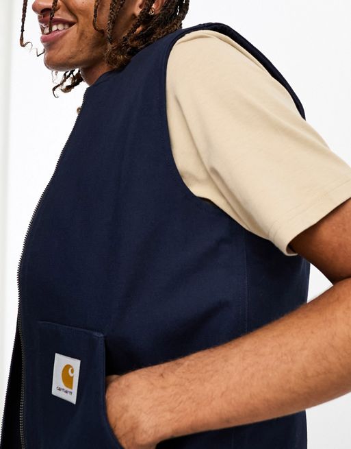 Carhartt WIP classic vest gillet in blue