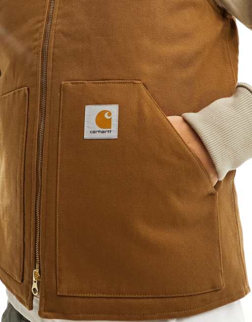 Carhartt leather store vest