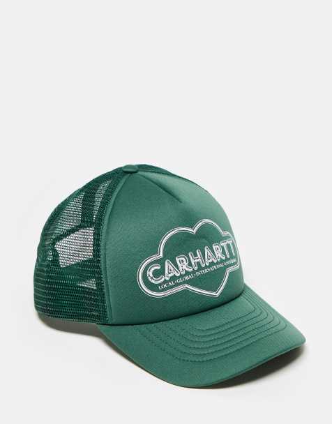 Carhartt WIP – Cloud – Grön truckerkeps med hjärta - view 1