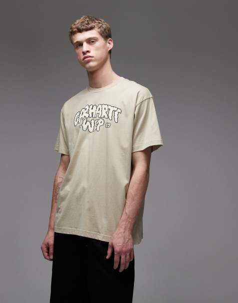 Carhartt WIP – Cloud Heart – Beżowy T-shirt z nadrukiem - view 1