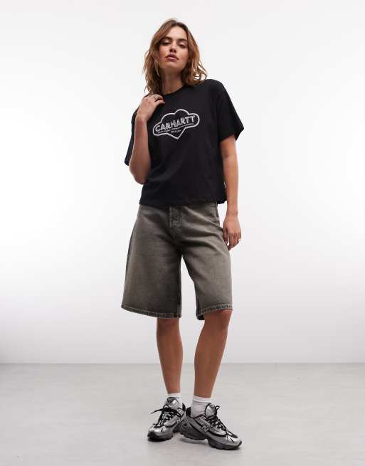 Carhartt WIP – Cloud Heart – Czarny T-shirt z nadrukiem, 2 z 4