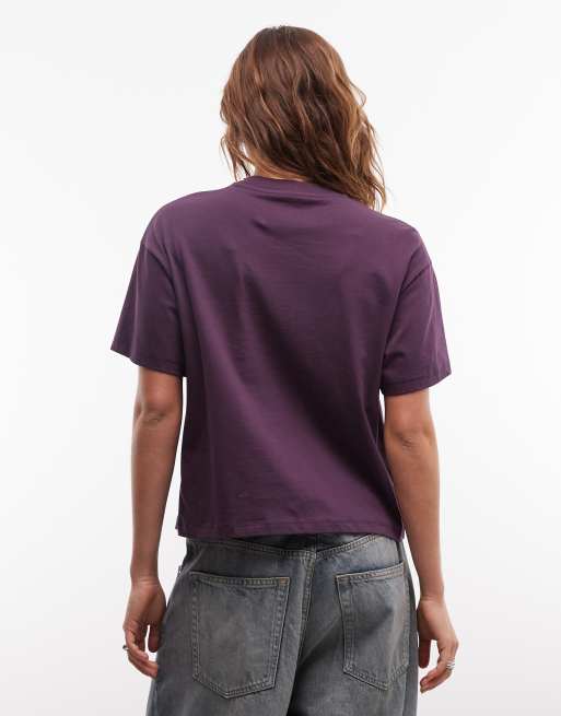 Carhartt WIP cloud heart t-shirt in plum, 4 of 4