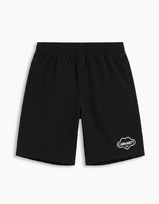 Carhartt WIP – Cloud – Svarta badbyxor med hjärtlogga, 6 av 9
