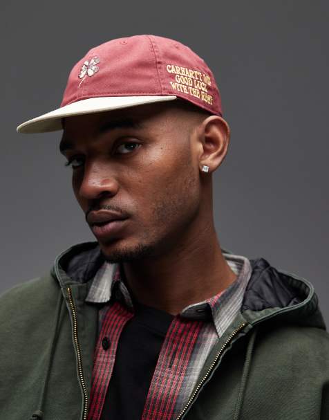 Carhartt WIP - Clover - Rød/beige baseballcap - view 1