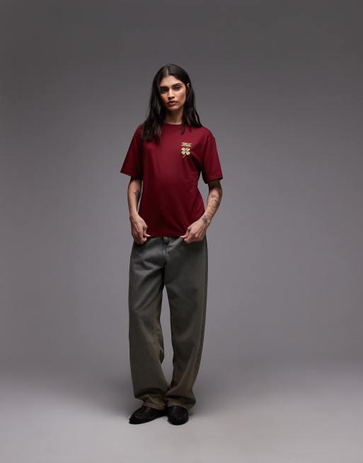 Carhartt WIP – Clover – T-Shirt in Burgunderrot, 3 von 4