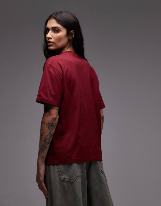 Carhartt WIP clover t-shirt in burgundy, 2 of 4