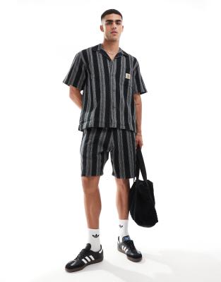 Carhartt WIP Carhartt WIP co-ord dodson stripe short in black