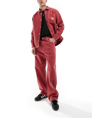 Carhartt WIP Carhartt WIP co-ord landon loose tapered fit jean in red