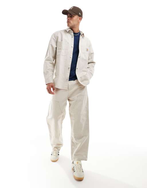 Carhartt WIP co-ord walter double pocket denim overshirt in ecru