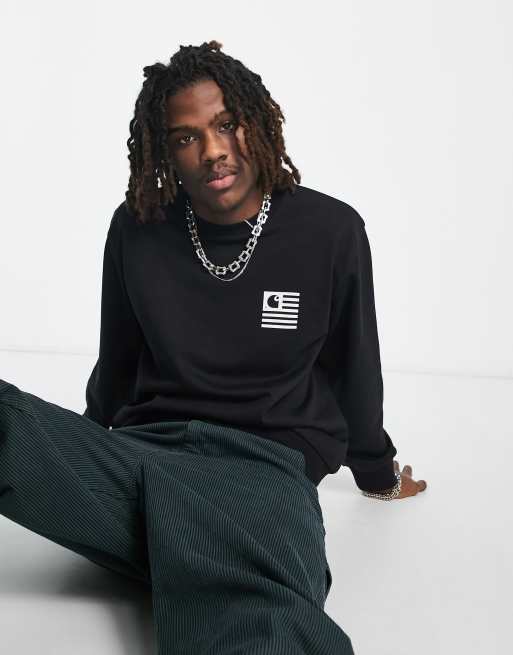 Carhartt WIP coast state sweat in black
