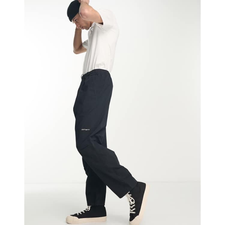 Carhartt WIP coastal relaxed poplin trousers in black | ASOS