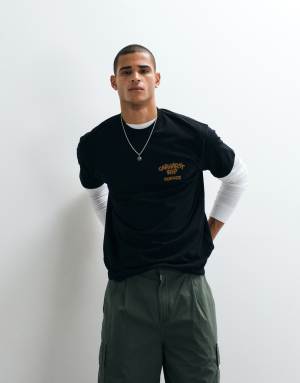 Carhartt WIP coffee break t-shirt in black