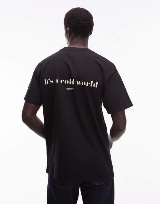 Carhartt WIP - Cold World - Camiseta negra holgada, 3 de 5