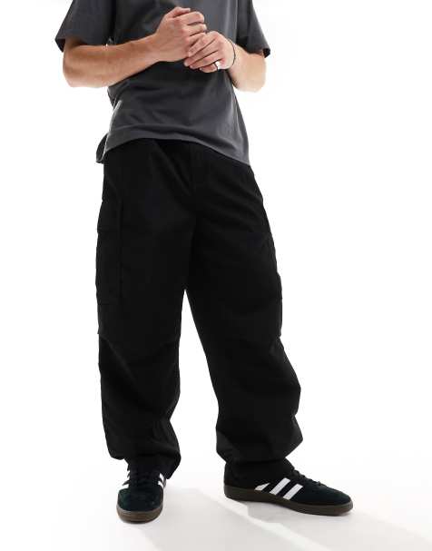 BAGGY CARGO PANTS - BLACK