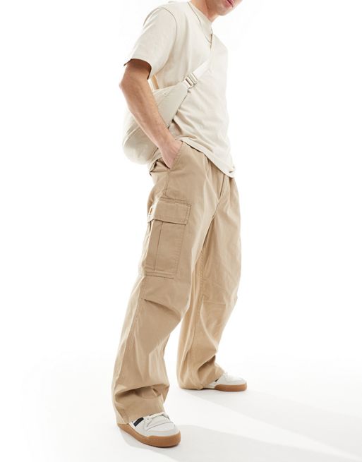 Carhartt WIP cole cargo trousers in beige | ASOS