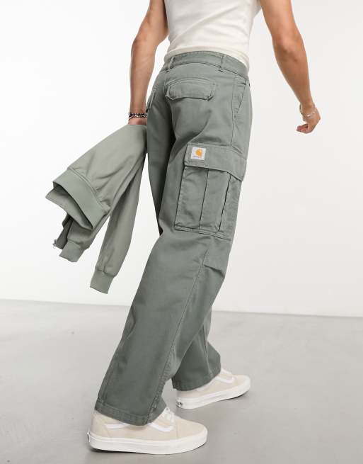Carhartt WIP – Cole – Locker geschnittene Cargohose in Grün, 2 von 4