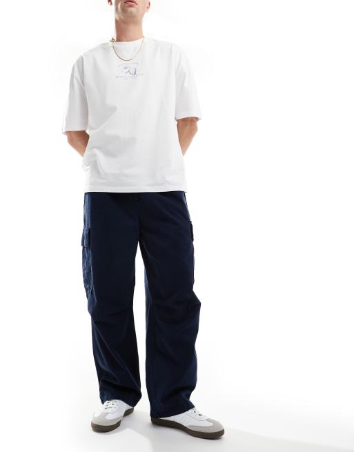 Carhartt WIP – Cole – Locker geschnittene Cargohose in Marineblau, 4 von 5