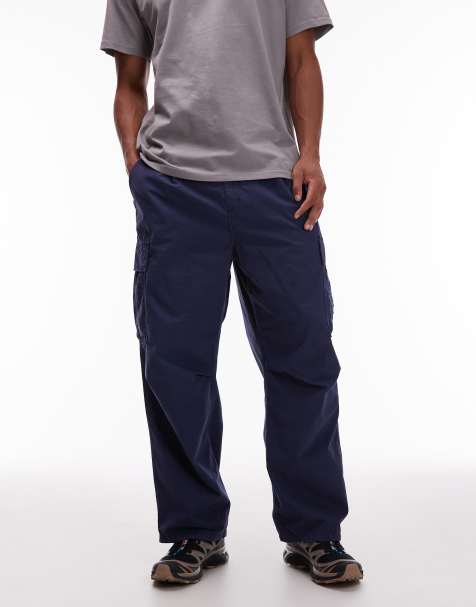 Carhartt WIP – Cole – Marinblå cargobyxor med avslappnad passform - view 1