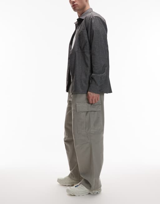 Carhartt WIP – Cole – Naturvita, avslappnade cargobyxor, 3 av 5