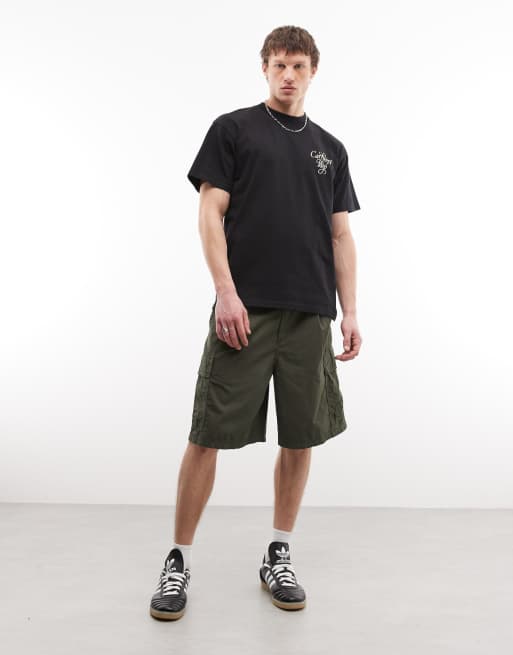 Carhartt WIP Cole pantalones cortos cargo de corte relajado en caqui, 2 de 5