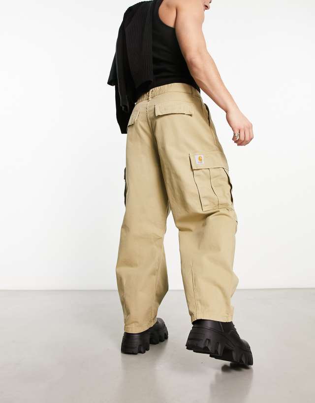 Carhartt WIP - cole relaxed cargo pants in beige