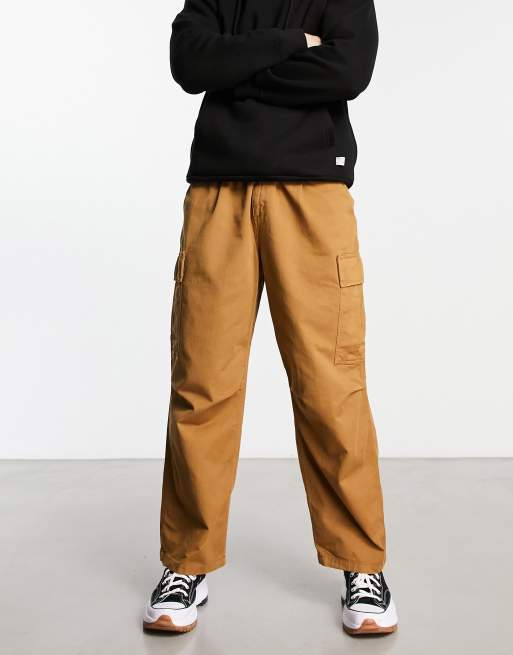 Carhartt WIP cole relaxed cargo pants in brown ASOS