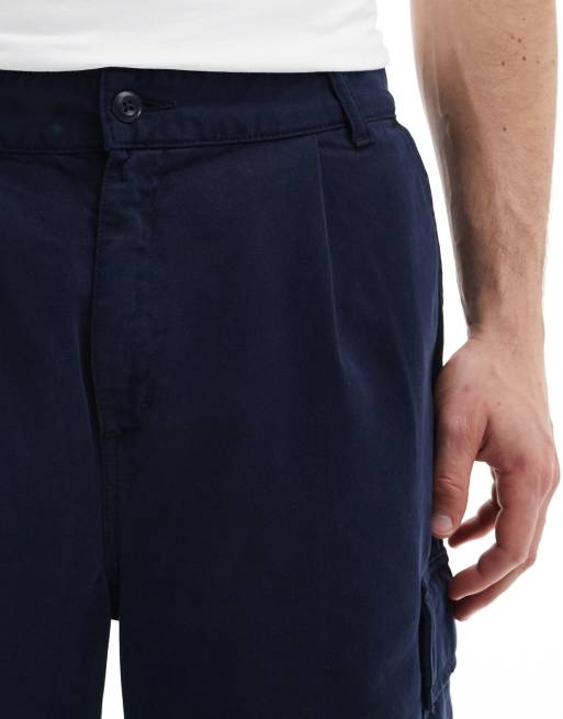 Carhartt WIP cole relaxed fit cargo trouser in navy, 5 of 5