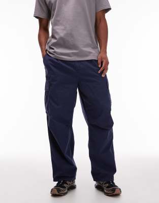 Carhartt WIP Carhartt WIP cole relaxed fit cargo trouser in navy