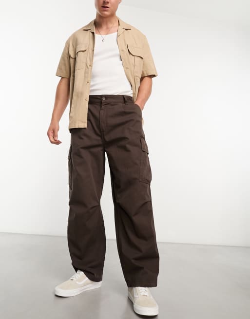 Carhartt WIP - Cole - Ruimvallende broek in bruin