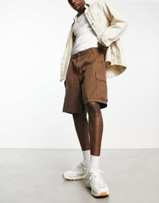 Carhartt WIP - Cole - Short cargo teint coupe décontractée - Marron, 4 de 4