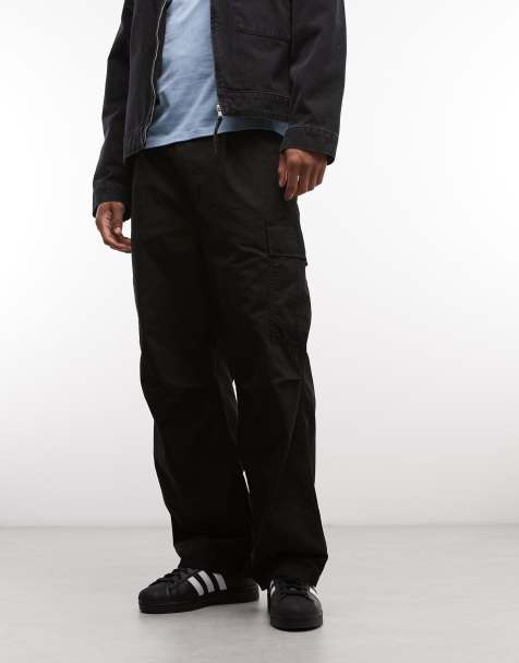 Carhartt WIP - Cole - Sorte cargobukser i afslappet pasform - view 1