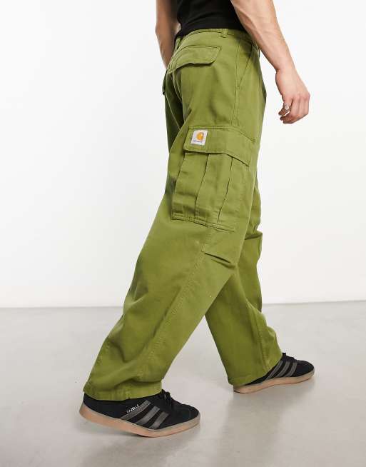 Carhartt WIP – Cole – Zielone luźne bojówki 