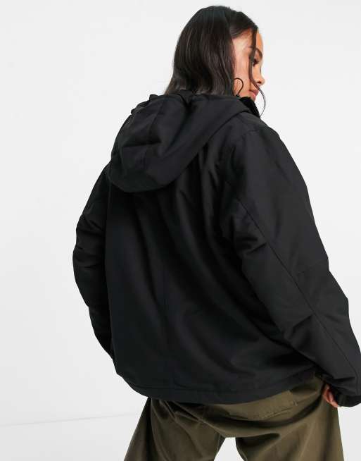 Carhartt WIP colewood hooded pocket front jacket in black