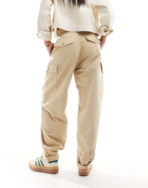 Beige Collins Trousers by Carhartt Work In Progress on Sale