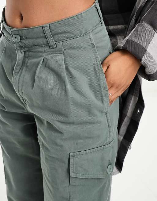 Carhartt WIP – Collins – Luźne bojówki z diagonalu w kolorze khaki, 4 z 4